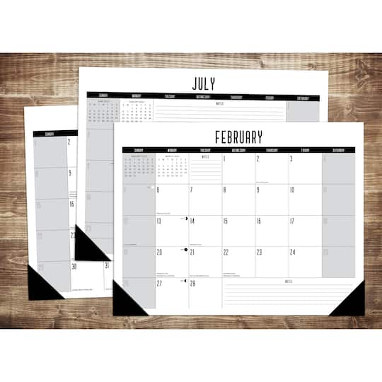 2023 Basic Large Monthly Desk Pad Calendar Desk Calendars Michaels